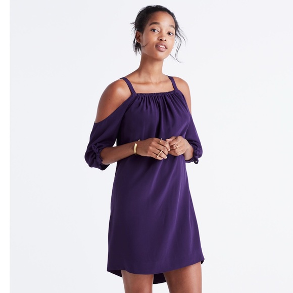 madewell purple dress